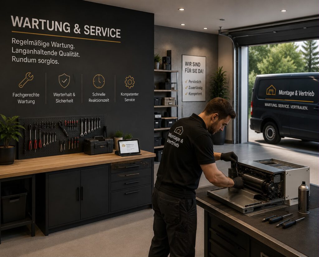 wartung und reparatur garagenor, industrietore, rolltore